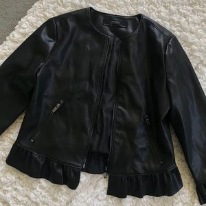 Zara faux leather jacket